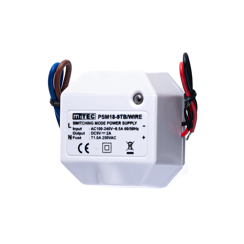 PSM18-9TB/WIRE 18W SWITCHING MODE POWER SUPPLY^