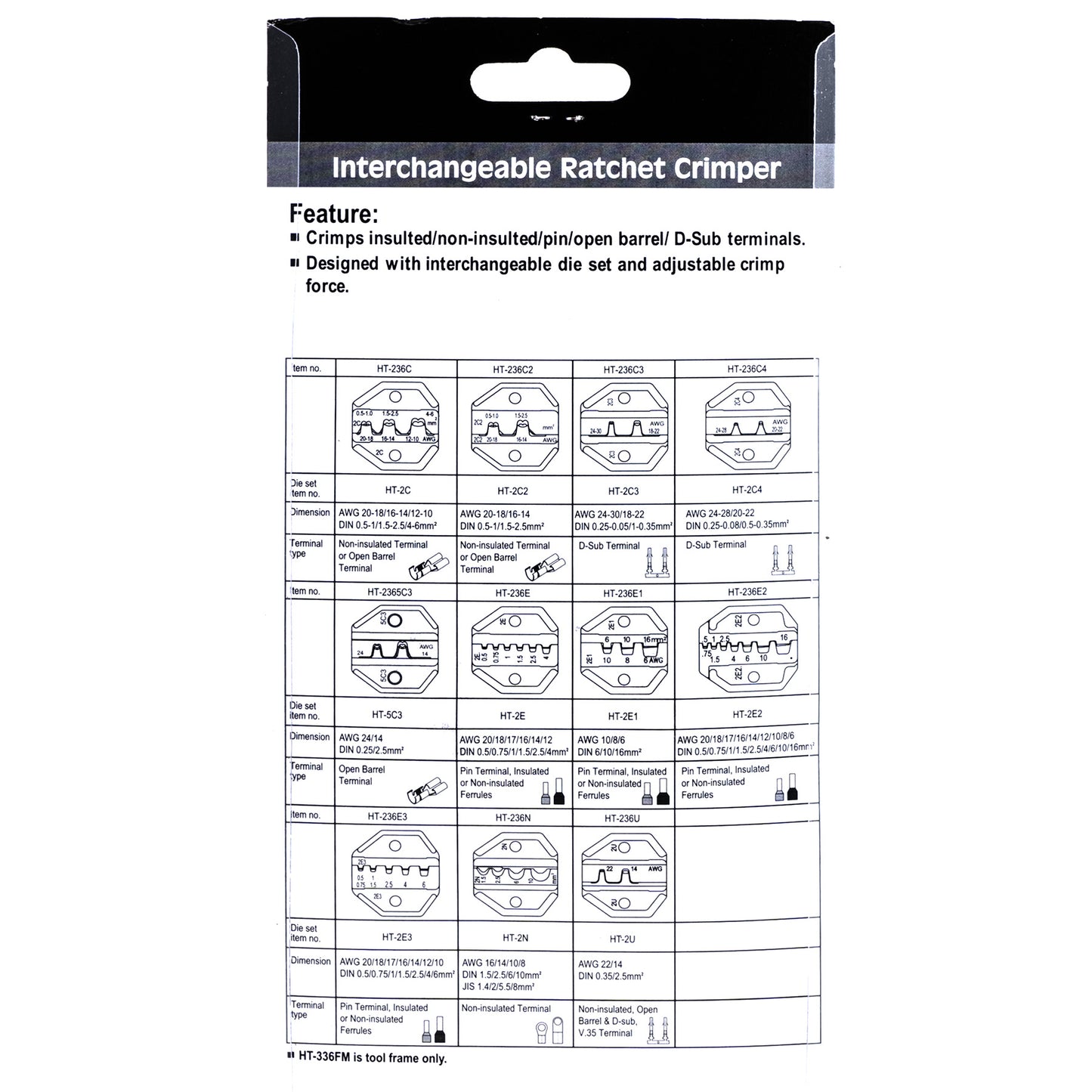 HT-236C CRIMPING TOOLS