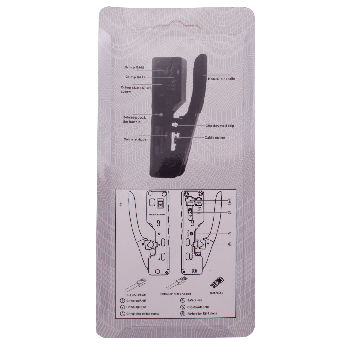 HT-7018 RJ45 CAT.5 & 7 CRIMP TOOLS