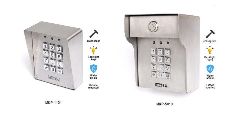 MKP-1101 OUTDOOR KEYPAD W/LED BACK LIGHT BUTTON