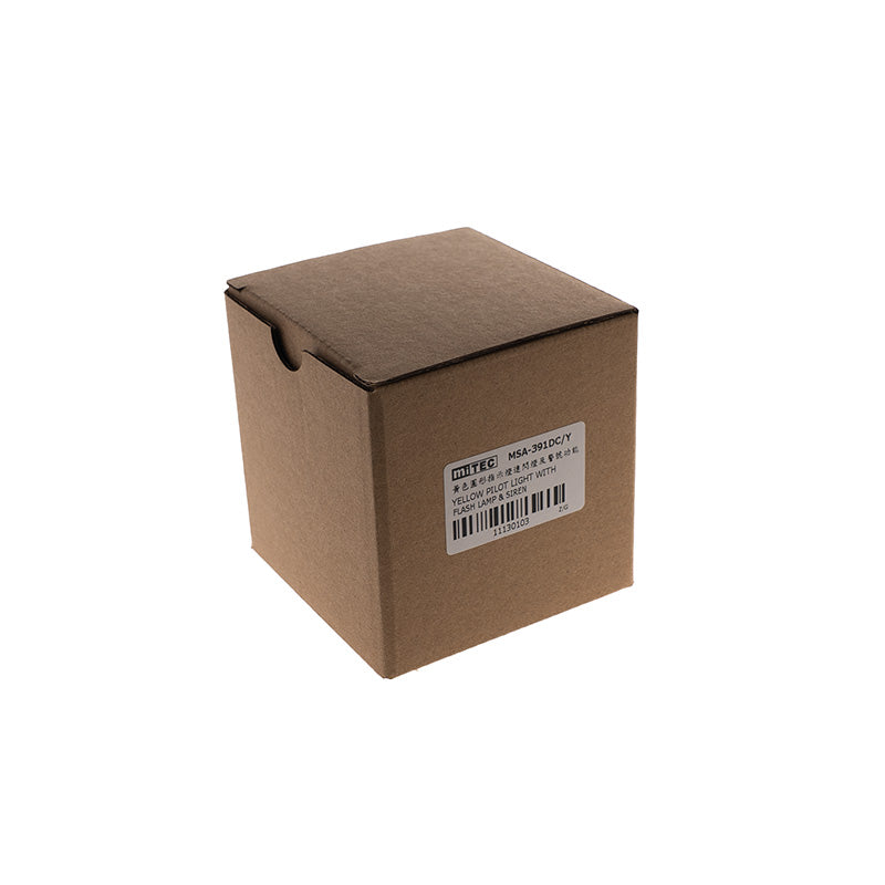 MSA-391DC/Y YELLOW PILOT LIGHT WITH FLASH LAMP & SIREN