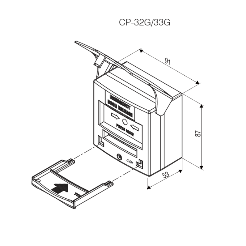CP-32/G RESETTABLE 2 OUTPUT CALL POINT