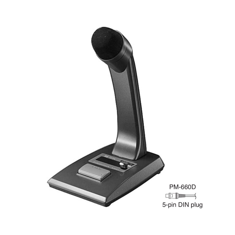 PM-660D DESKTOP PAGING MIC.