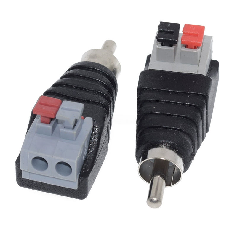 RCA-M-QT RCA MALE PLUG/QUICK TERMINAL
