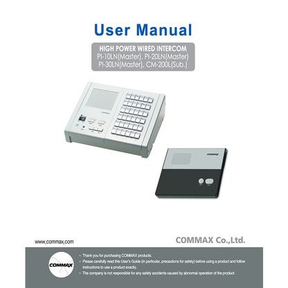 PI-30LN 30 CALL MASTER STATION