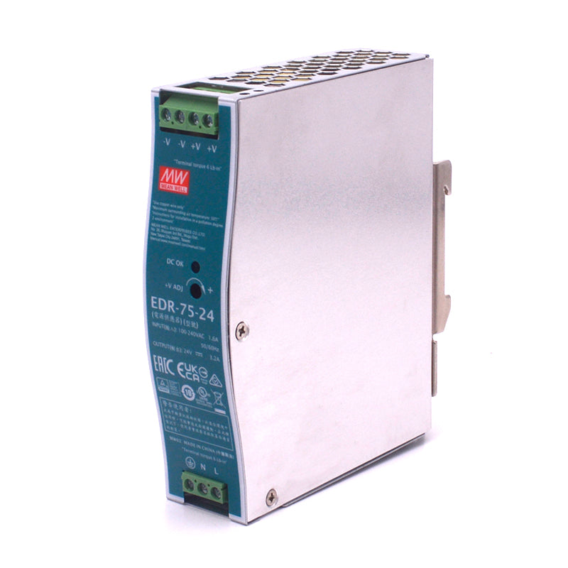 EDR-75-24 DC24V 3.2A DIN RAIL POWER SUPPLY