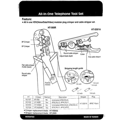 HT-K2101R=HT-K21002 ALL-IN-ONE TEL.TOOLS