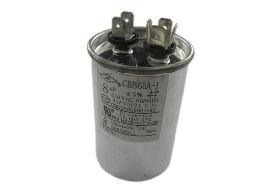 CBB65-8/VC 8uF 450VAC CBB CAPACITOR