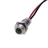 LED-5221MY DC15~24V 金屬殼凸頭黃色 LED 指示燈