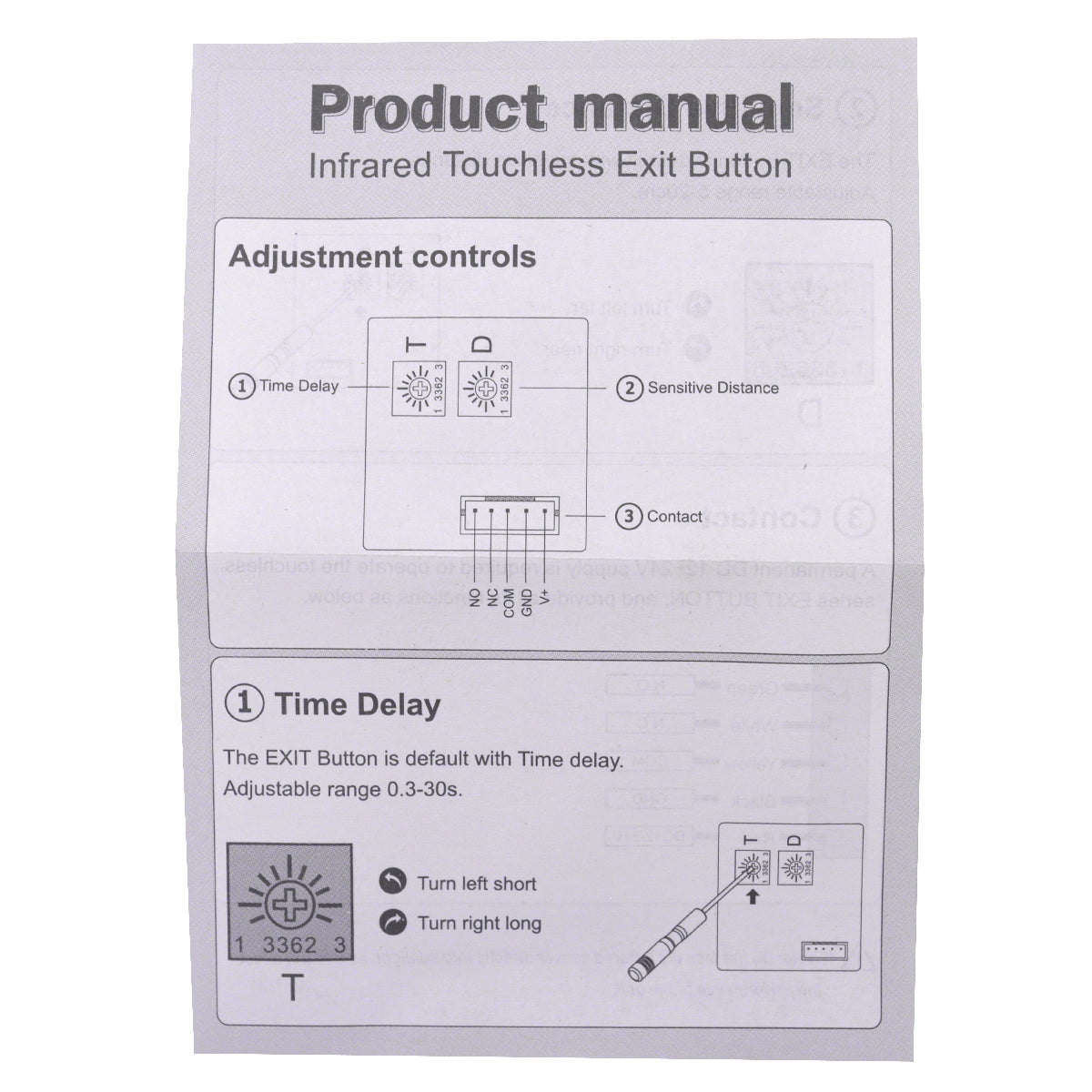 K4-DTW OUTDOOR IR SENSOR EXIT BUTTON