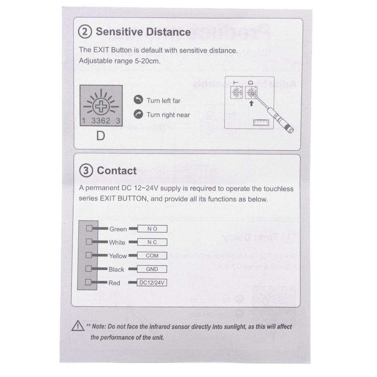 K4-DTW OUTDOOR IR SENSOR EXIT BUTTON
