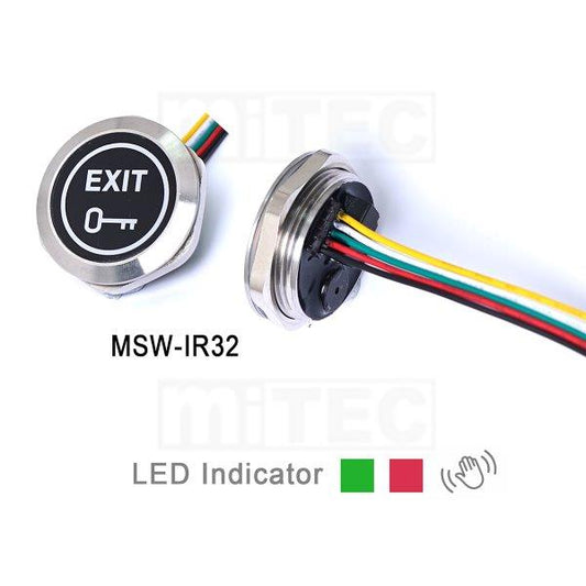 MSW-IR32/EXIT+KEY 32mm INFRARED DOOR RELEASE SENSOR