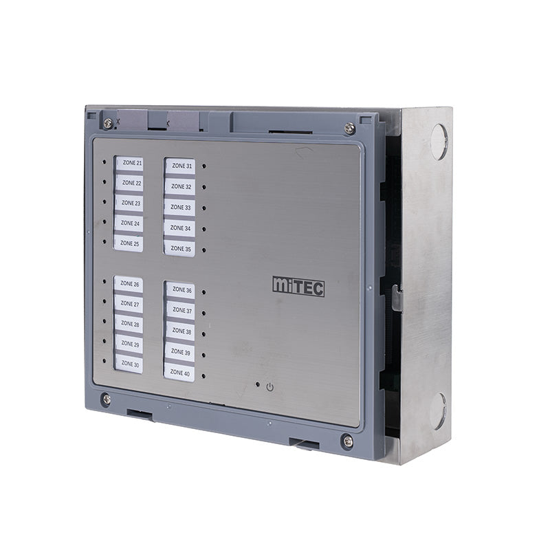 MEC-P20ES 20分區不銹鋼緊急警報監察擴展面板