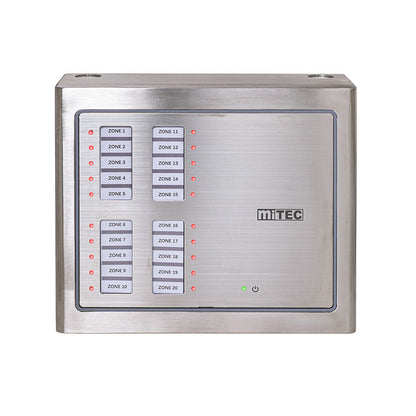 MEC-P20ES 20分區不銹鋼緊急警報監察擴展面板