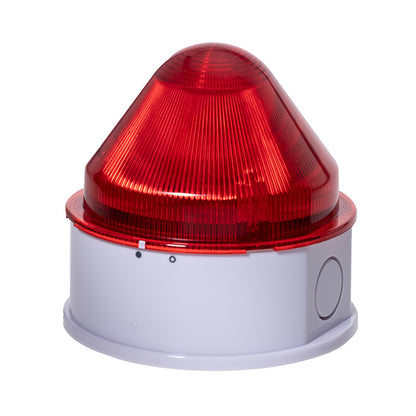 MSA-391DC/R RED PILOT LIGHT WITH FLASH LAMP & SIREN