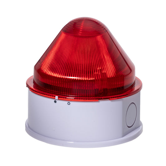 MSA-391DC/R RED PILOT LIGHT WITH FLASH LAMP & SIREN