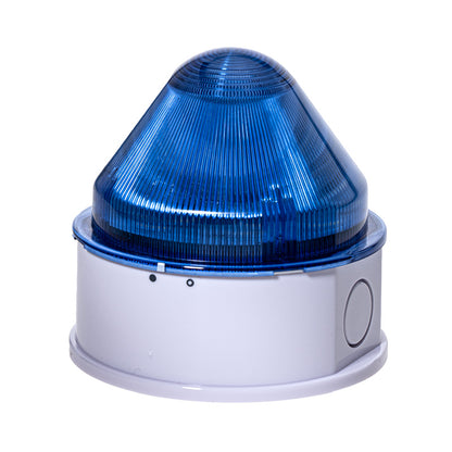 MSA-391DC/B BLUE PILOT LIGHT WITH FLASH LAMP & SIREN