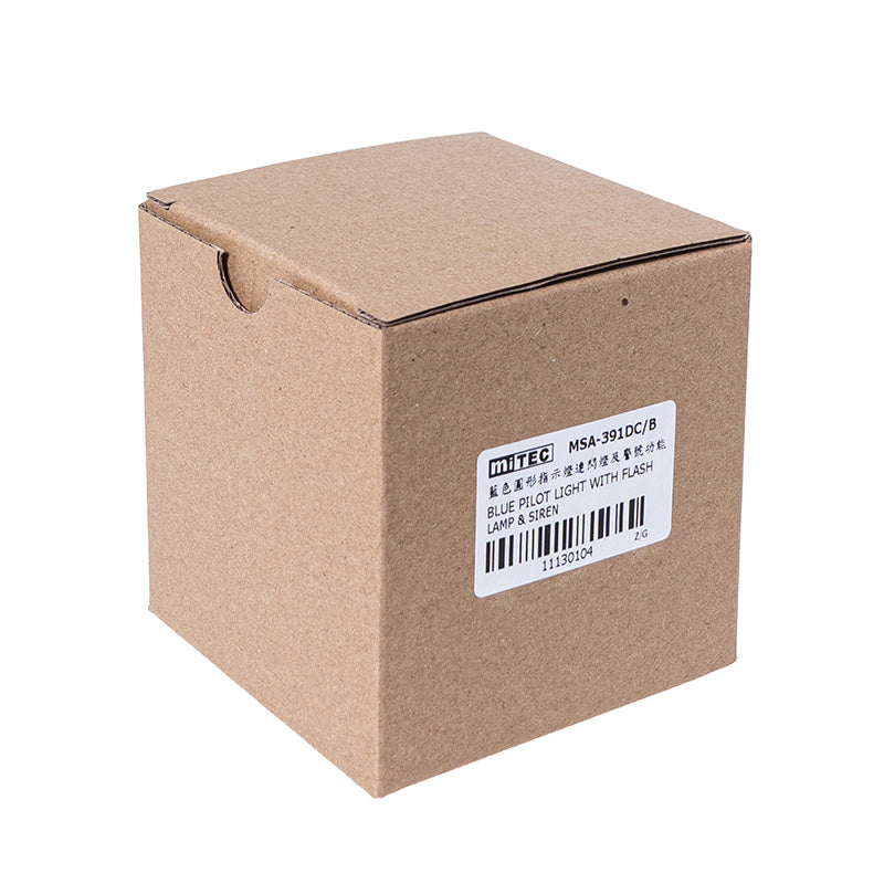 MSA-391DC/B BLUE PILOT LIGHT WITH FLASH LAMP & SIREN