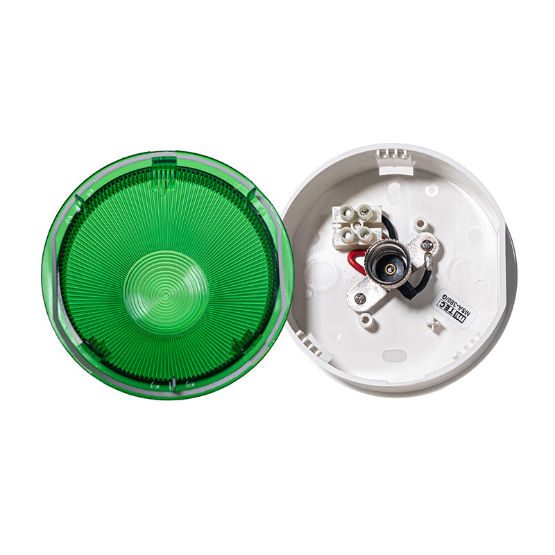 MSA-380/G 綠色圓形指示燈罩連燈座