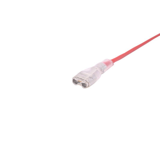 GP6.3-18R-30 6.3mm SOLDERLESS TERMINAL W/18AWG RED WIRE