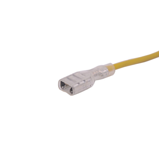 GP6.3-18Y-30 6.3mm SOLDERLESS TERMINAL W/18AWG YELLOW WIRE
