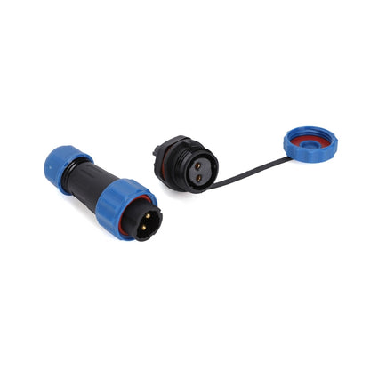 SP16-2P-MF/VC 16mm 2PIN WATERPROOF AVIATION M PLUG+F PLUG
