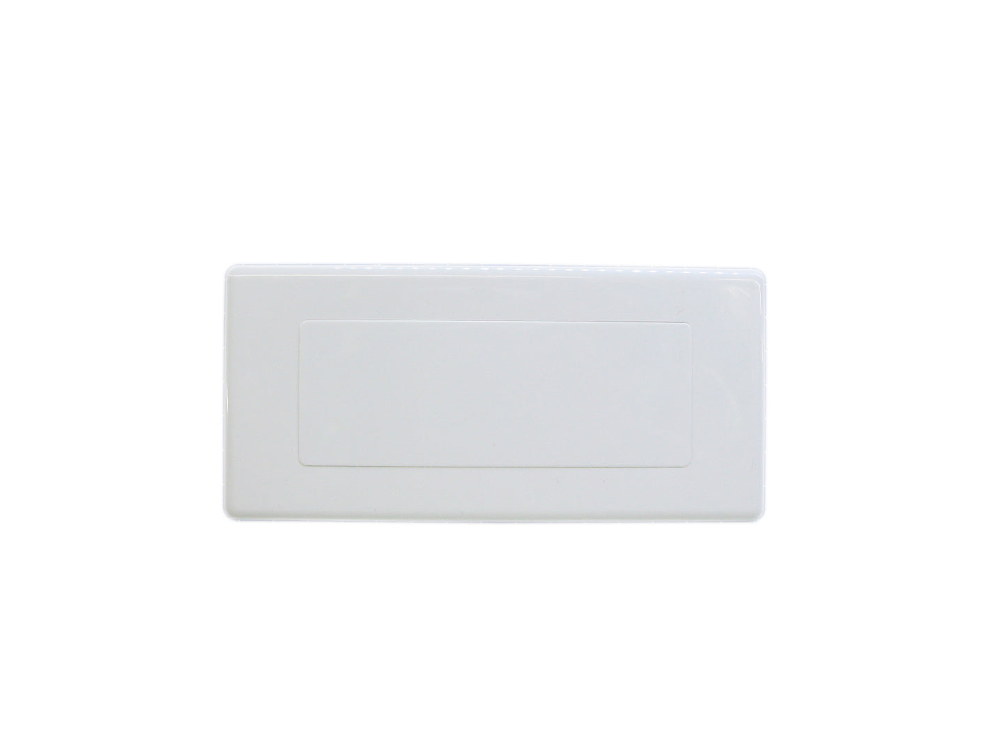 VPP-1473-W 155x73mm WHITE BLANK PLATE