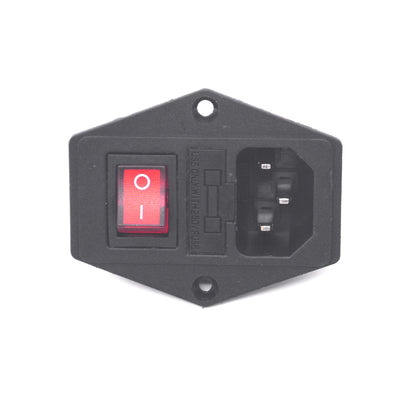 C14-6050-R-M IEC MALE POWER SOCKET WITH R/L MOUNTING