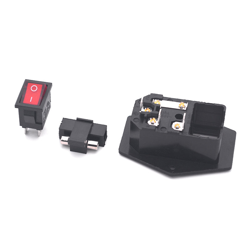 C14-6050-R-M IEC MALE POWER SOCKET WITH R/L MOUNTING