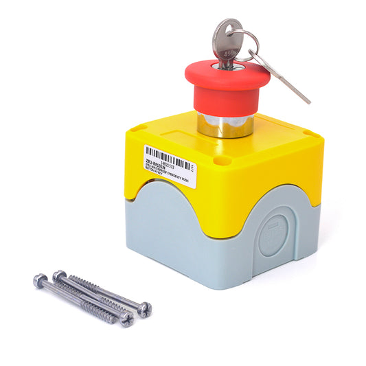 ZB2-BE101N IP65 WATERPROOF EMERGENCY PUSH BUTTON W/KEY