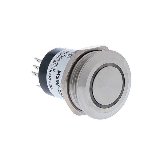 MSW-2541/RD 25mm S. S. PUSH BUTTON W/LED INDICATOR