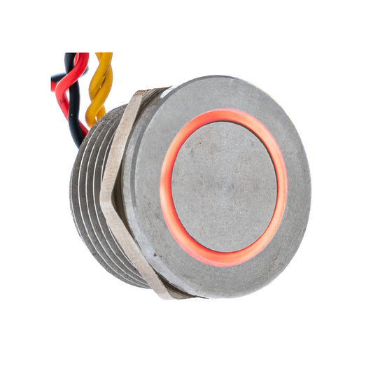 MSW-22S10/RD S. S. PIEZO BUTTON W/LED INDICATOR