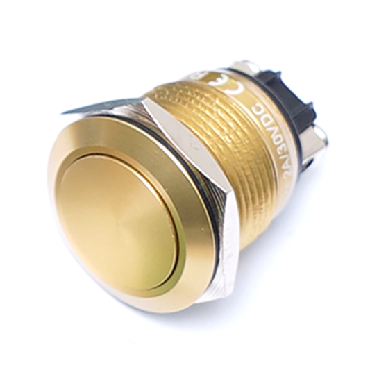 MSW-19A21/GOLD 19mm ALUMINIUM PUSH BUTTON