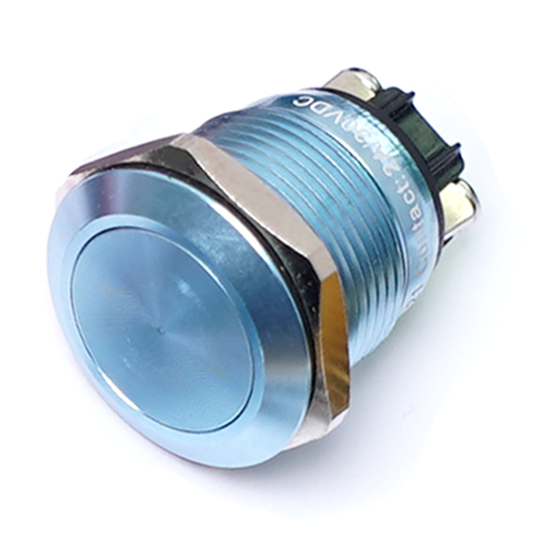 MSW-19A21/BLUE 19mm ALUMINIUM PUSH BUTTON