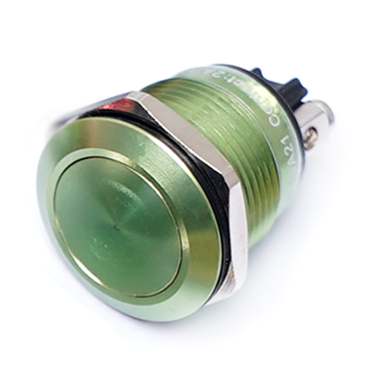 MSW-19A21/GREEN 19mm ALUMINIUM PUSH BUTTON