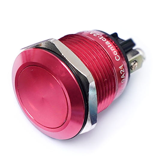 MSW-19A21/RED 19mm ALUMINIUM PUSH BUTTON