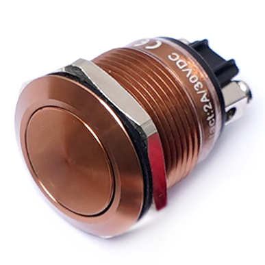 MSW-19A21/BROWN 19mm ALUMINIUM PUSH BUTTON