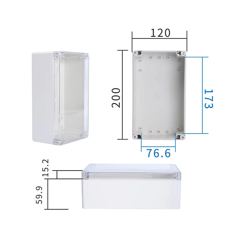 HF-H-20127 PLASTIC BOX/TRANSPARENT COVER
