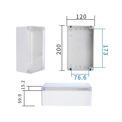 HF-H-20127 PLASTIC BOX/TRANSPARENT COVER