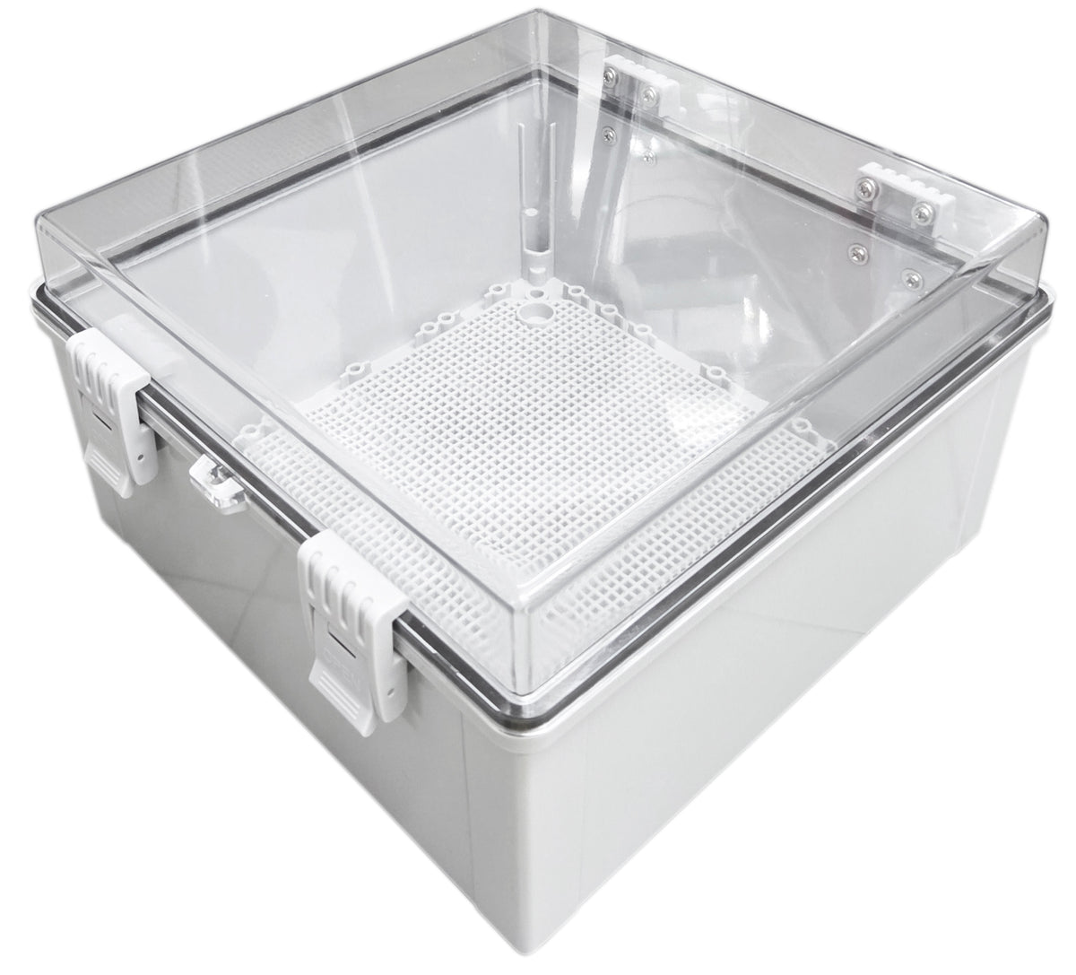 ABS-B-3031T BUCKLE WATERPROOF PLASTIC BOX TRANSPARENT COVER