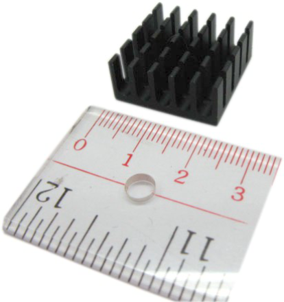 HS-212L/VC HEAT SINK BLACK 25x10x25mm