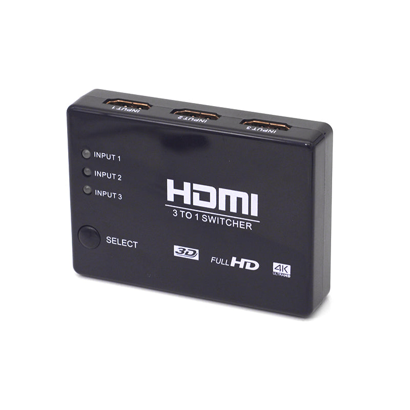 4K‑301 3‑Port 4K HDMI Switch, 3 In 1 Out for TV / Monitor) – 【和興】網店 ...